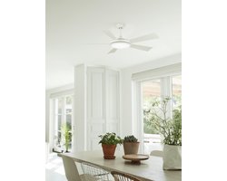 Evolar Plafondventilator met Verlichting - 132cm - Dimbaar - Zeer Stil - Afstandsbediening - 3000K/4500K/6000K - EVO-CF52MW18