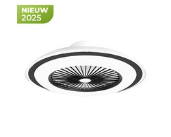 Golermo LED Plafondventilator – 2-in-1 Ventilator & Lamp – 72W – Met Afstandsbediening & App – Zwart – 51 cm