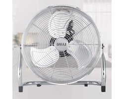Krachtige Staande Ventilator met Verstelbare Helling en 3 Snelheden - 45 cm en 50 cm