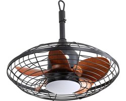 LearnLogic 20 inch downrod Mount plafondventilator LED 18W 3CCT 5 ABS Bladen DC Motor met hangende en haak voor externe patio's pergola