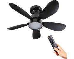 LED's Light Plafondventilator met Verlichting - 25W 1100lm 3000K/6500K - Plafondlampen met Ventilator & Lamp