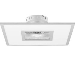 Lindby - Plafondventilatoren met verlichting- met dimmer - CCT - 1licht - Aluminium, metaal, kunststof - H: 16.5 cm - wit, zilver - Inclusief lichtbron