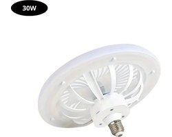 Livano Plafondventilator - Met Verlichting - Plafond Ventilator - Met Lamp - Plafonniere Met Ventilator - (Met Licht) - Wit - 25cm