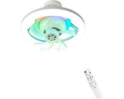 Livano Plafondventilator - Met Verlichting - Plafond Ventilator - Met Lamp - Plafonniere Met Ventilator - Met Licht