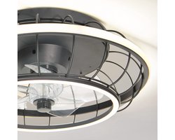 LumenXL -Plafondventilator Lilu - Geïntegreerde LEDs - Zwart - Dimbaar