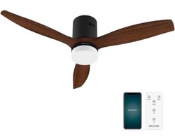 Luxe Plafondventilator – Met Verlichting – Afstandsbediening – Plafonniere met Ventilator – Slaapkamer & Woonkamer – Robuust Design