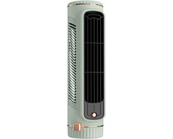 Mini Airco Ventilator - Draagbare Ventilator - Kamer Koelen - Bladloze Toren - 29 x 11 x 11 cm - Groen