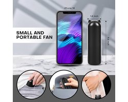 Mini-Handventilator met 3 Snelheden - Draagbare Oplaadbare Ventilator voor Binnen en Buiten
