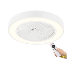 Ortho® - Plafondventilator - Plafondlamp - LED verlichting - LED fan - Zomer- en winterstand - Met afstandsbediening - Wit