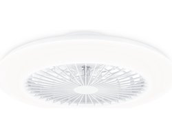 Philips Amigo Ventilator - Energiezuinige LED verlichting - Plafondlamp - Instelbare kleurtemperatuur - 48,5 cm diameter -Afstandsbediening - Wit