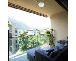 Plafondlamp LED 13W witte ronde met IP65 bewegingsdetector - Wit licht - Kunststof - Wit Neutre 4000K - 5500K - Détecteur de Mouvement - SILUMEN