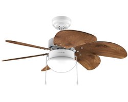 Plafondventilator met licht Cecotec EnergySilence Aero 365 Wit Hout 50 W