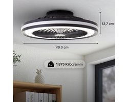 Plafondventilator met RGB functie - Multifunctionele verlichting en ventilatie