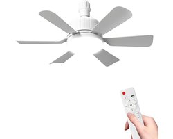Plafondventilator met verlichting-plafond ventilator afstandbediening-plafondventilator met verlichting-6 blades-3 speed timer-silent 40w dimmable ceiling fan light-50cm