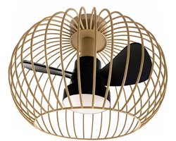 Plafondventilator Wire Ø 40 cm beige zwart