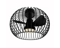 Plafondventilator Wire Ø 40 cm zwart