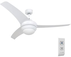 Stil Witte Plafondventilator met Verlichting en Afstandsbediening 106 cm