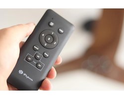 Stille plafondventilator 142 cm met afstandsbediening en timerfunctie - Zwart/Donkere Hout