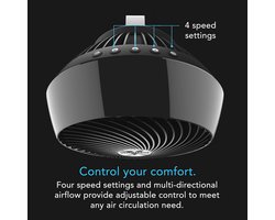 VORNADO Ventilator 660 BLK 4SPD circulator