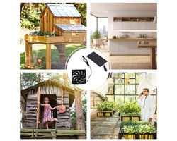 Zonne-energie Ventilator voor Ventilatie van Kippenhok en Kas