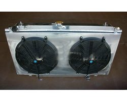 Aluminium radiator met lijkwaade en ventilatoren voor Nis-san Patrol GU Y61 TB45E 4.5L