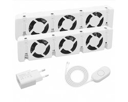 AVOID® Radiator Ventilator Dual - 2 Stuks - Stille Radiatorventilatoren – Sneller Warm & Meer Comfort – Tot 22% Energiebesparing – Magnetisch & Simpel te Plaatsen