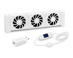 AVOID® Radiator Ventilator Mono – 1 Stuk – Stille Radiatorventilator – Sneller Warm & Meer Comfort – Tot 22% Energiebesparing – Magnetisch & Simpel te Plaatsen