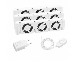 AVOID® Radiator Ventilator Triple – 3 Stuks – Stille Radiatorventilatoren – Sneller Warm & Meer Comfort – Tot 22% Energiebesparing – Magnetisch & Simpel te Plaatsen