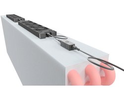 Heatfan radiator ventilator 5-voudig zwart - set 2 stuk (56080)