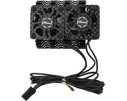 Krachtige Dubbele RC Motor Koelventilator met Aluminium Radiator voor 3650-3660-540-550 Borstelloze Motoren