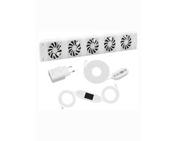 MMM® Ventilator Radiator - Speedcomfort - Ventilator kachel - Turbo Booster - Radiatorventilator Enkele Set