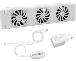 QH Booster radiator ventilator single set- Energiezuinig – 2 x zo snel warm - Tot 22% energiebesparing – Simpel te plaatsen – Fluisterstil