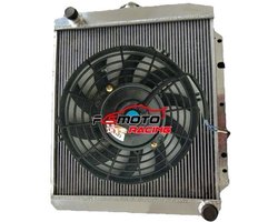 Radiator 3 Rij Aluminium - Met Ventilator - 28 Inch - 3 Rijen - Aluminium - Voor Buick Special Super Roadmaster 1950-1952