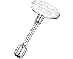 Radiatorsleutel voor het ontluchten van verwarming, vierkantsleutel geschikt voor gas- en watermeters, duurzaam en eenvoudig in gebruik