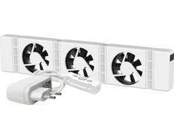 SpeedComfort Radiator Ventilator Mono set – Past op elke radiator & Makkelijk te installeren - Energie besparen door betere warmteverdeling