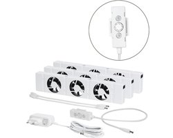 SpeedComfort Radiator Ventilator Trio Set - Energiezuinig – 2 x zo snel warm - Tot 22% energiebesparing – Simpel te plaatsen – Fluisterstil - Nederlands product - Wit