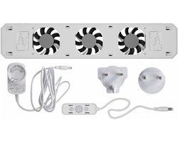 Technaxx Germany RadiatorVentilator Mono set - Energiezuinig – 2x zo snel warm - Tot 22% energiebesparing – Simpel te plaatsen – Fluisterstil - Duits product - Wit