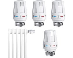 Thermostaatkop Radiatorklep M30 x 1,5 cm - Thermostatische Sensor voor Radiator - Vervangende thermostaatkop voor Radiatorklep - Voorkant Radiator Thermostaat