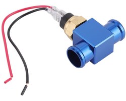 Watertemperatuur Schakelaar - Ventilator Sensor - Motor Koeling Controleren - Plug and Play - Radiator Slang Adapter - Blauw