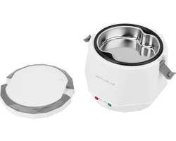 16 Liter 12V Draagbare Elektrische Rijstkoker voor in de Auto - Mini-rijstkoker met Dubbele Veiligheidsgesp en Stoomplaat