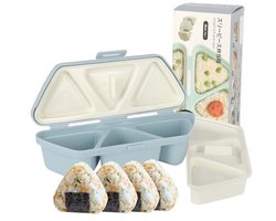 6-in-1 Onigiri Mallen voor Sushi - Multifunctionele Rijstbal Mallen om Snel 6 Stuks Sushi te Maken