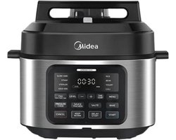 9-in-1 Multi-Cooker – 6L – 12 Kookfuncties – Drukpan – Slow Cooker – Rijstkoker – Sous Vide – Cake Maker – Gezond Keramisch Binnenpan – Snel en Veelzijdig – Voor Grote Gezinnen
