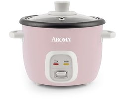 Aroma Housewares 4-Cups (Cooked) / 1Qt. Rice & Grain Cooker (ARC-302NGP), Pink