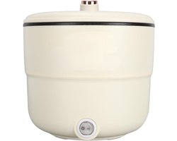 Aurixi® Rijstkoker Klein - Rijstkoker - Elektrische Rijstkoker - 1.8L - Dubbellaags - Wit - 19cm x 18cm x 18cm