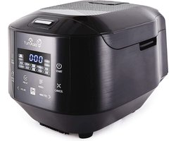 Bamboo Rijstkoker met Inductieverwarming en Keramische Schaal – 7 Kookfuncties, Motouch LED Display, 1,5 Liter