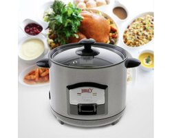 Bavary Rijstkoker 1 Liter Zilver