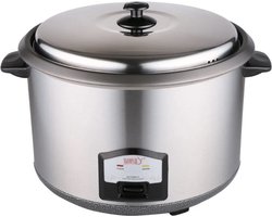 Bavary Rijstkoker CFXB-Y1000 - 2.8 Liter - 15 personen - Inclusief maatbeker en lepel - 1000W - Droogkookbeveiliging - Anti-aanbaklaag - RVS