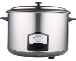 Bavary Rijstkoker CFXB-Y2000 - 5.6 Liter - 30 personen - Inclusief maatbeker en lepel - 1000W - Droogkookbeveiliging - Anti-aanbaklaag - RVS