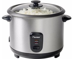 Bestron Rijstkoker 1.8L - ARC180 - 5-8 personen - Droogkookbeveiliging, warmhoudfunctie - Chroom