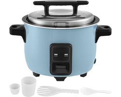 Commerciële Rijstkoker, 10 Liter voor 50 Kopjes, Antiaanbaklaag Binnenpan, Snel Koken en 24 Uur Warmhouden, Roer- en Rijstbeker, Ideaal voor Restaurants